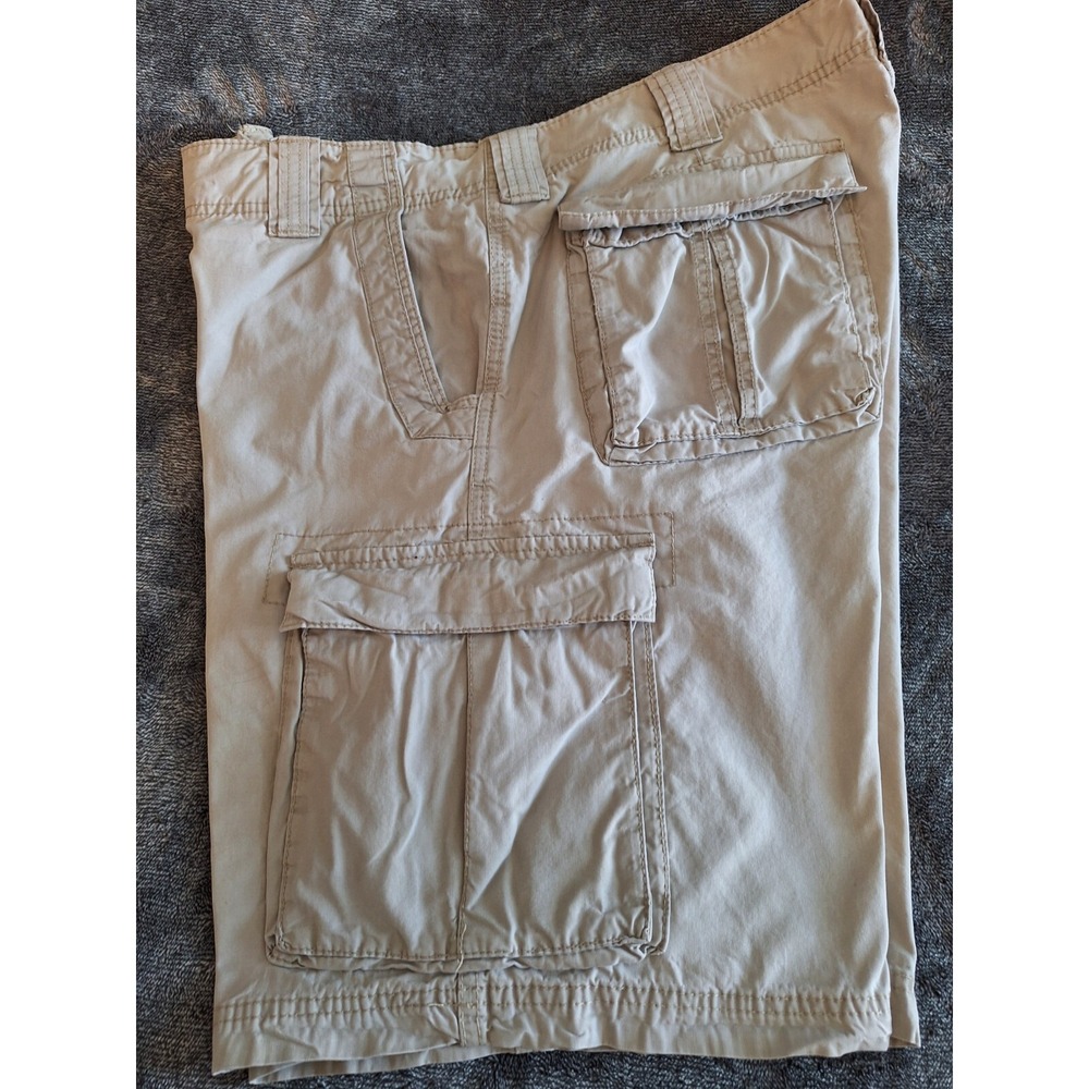 Lee Dungarees Cargo Shorts Mens 38 Beige 90's 100%Cotton Work Wear - Picture 5 of 10